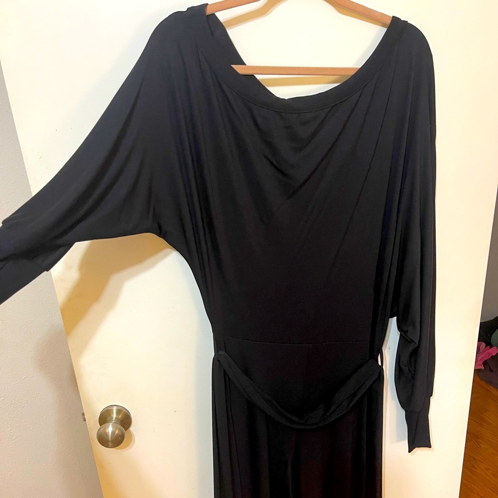 Black Off the Shoulder Jumpsuit